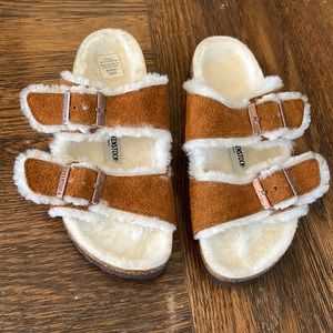 Birkenstocks - Arizona Shearling Suede Leather - image 1